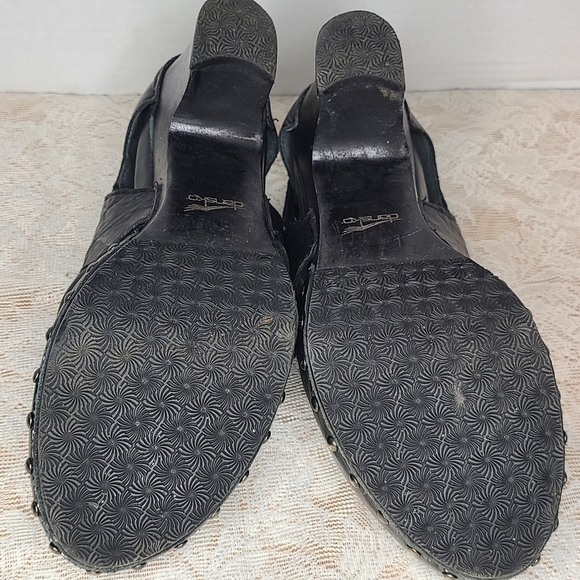 Dansko black leather studded clog, side snap. - Picture 9 of 9